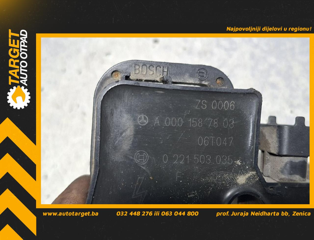 DIJELOVI BOMBINA MERCEDES A KLASA (W169) > 04-07 1.5 A0001587803