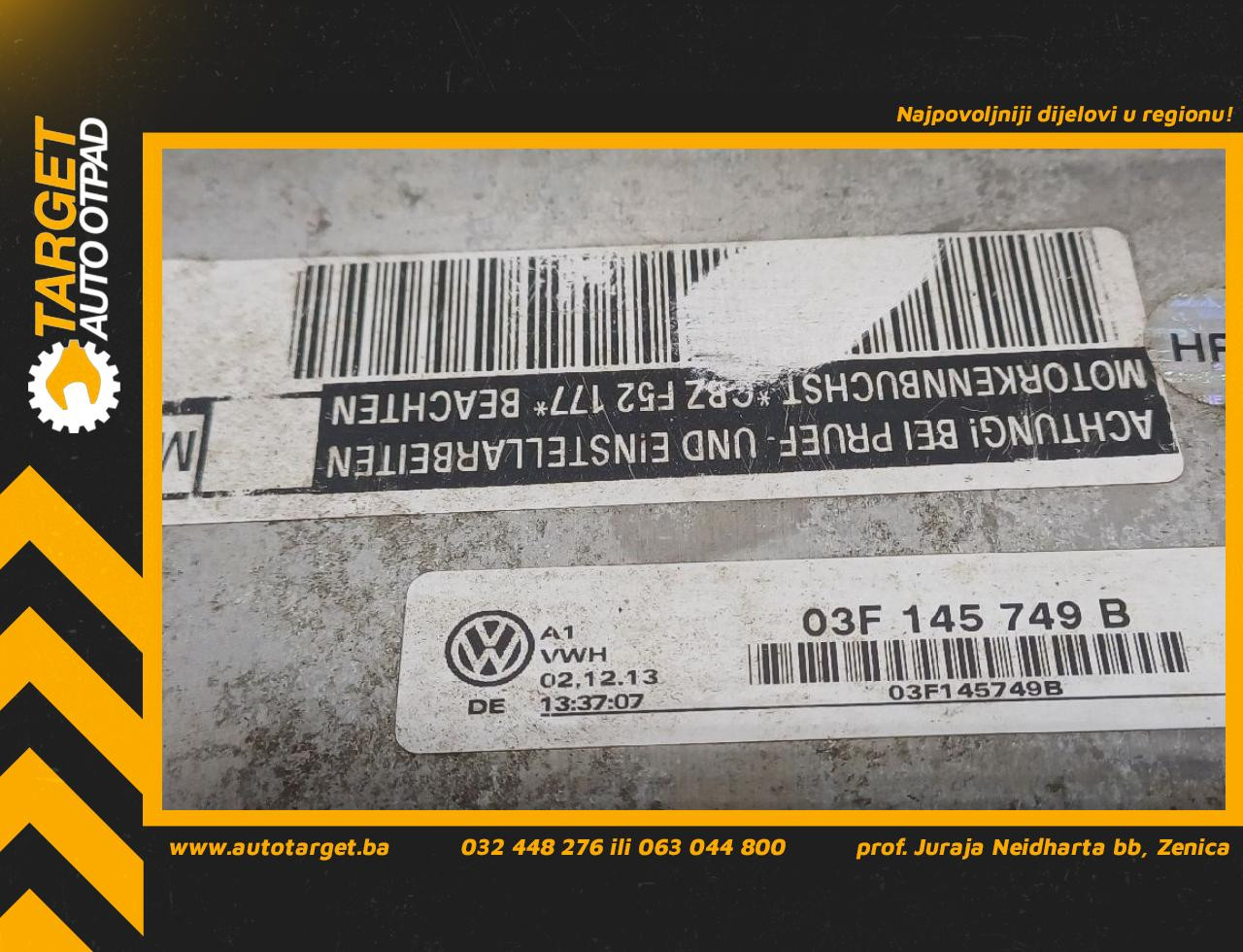 DIJELOVI INTERKULER SKODA YETI > 10-13 1.2 03F145749B