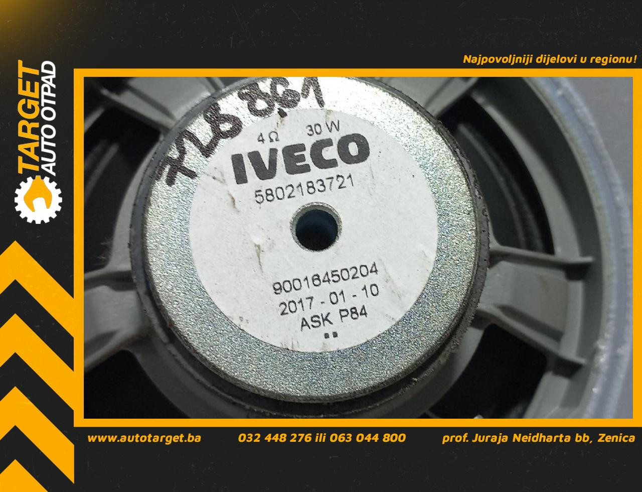 DIJELOVI ZVUCNIK IVECO DAILY > 14- 2.3 5802183721