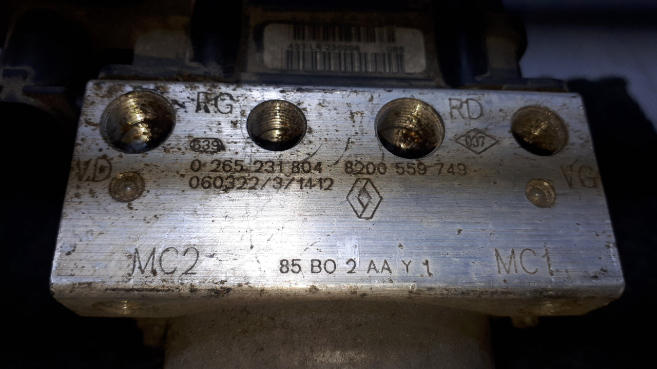 ABS ELEKTRONIKA RENAULT CLIO > 05-09 8200559749 0265800