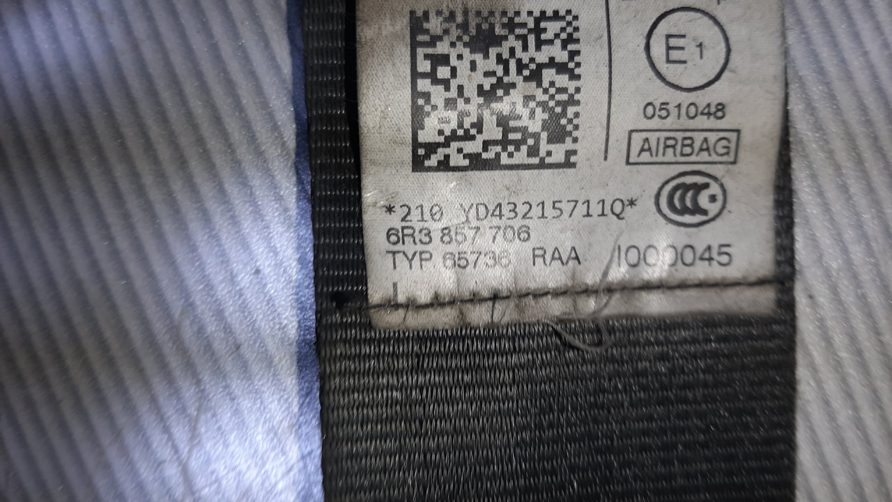 DIJELOVI POJAS VW POLO > 09-14 6R3857706