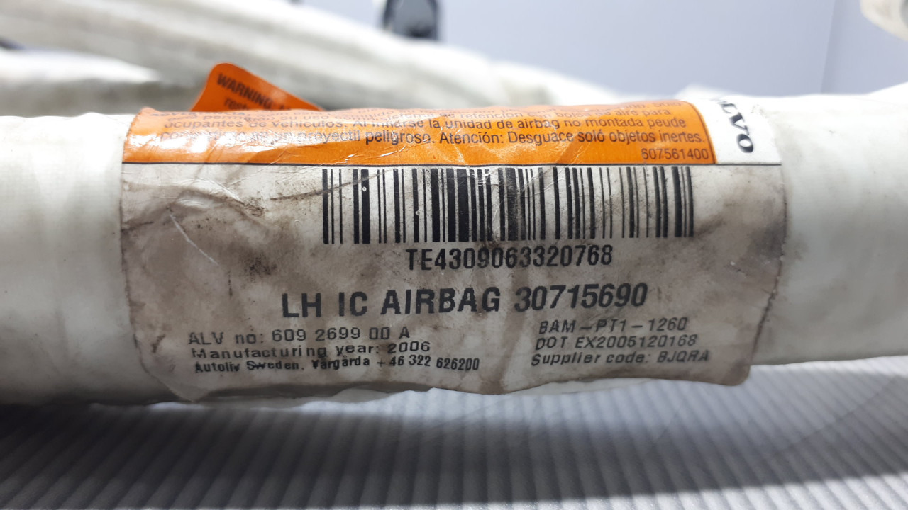 DIJELOVI KROVNI AIRBAG VOLVO S80 > 06-10 30715690
