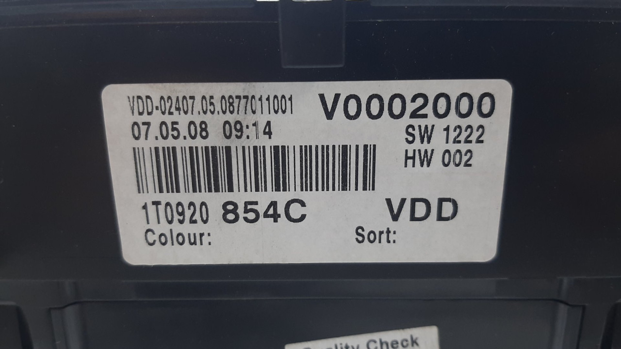 DIJELOVI CELER SAT VW CADDY > 03-10 1T0920854C