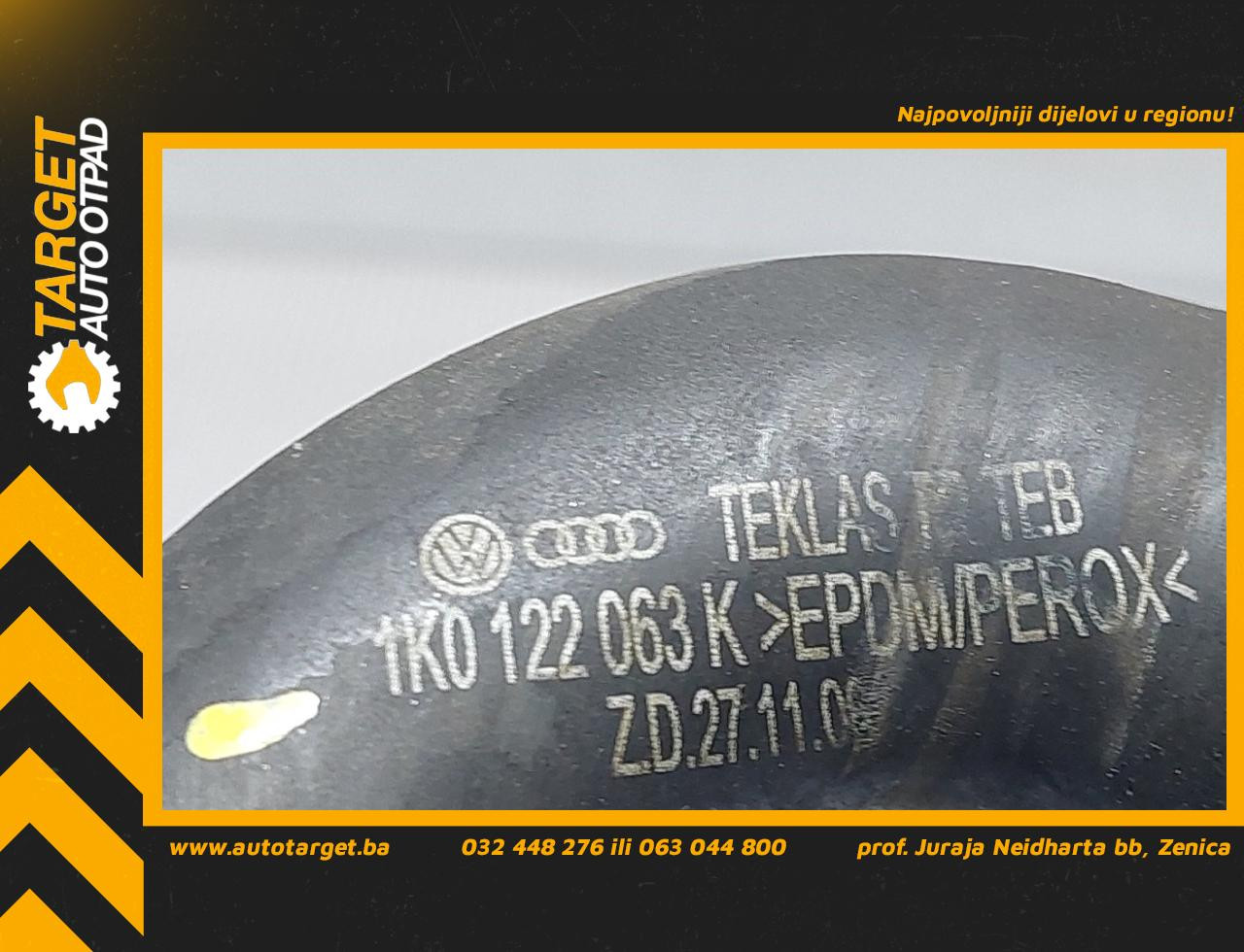 DIJELOVI CRIJEVO VW GOLF 6 > 08-12 1K0122063K