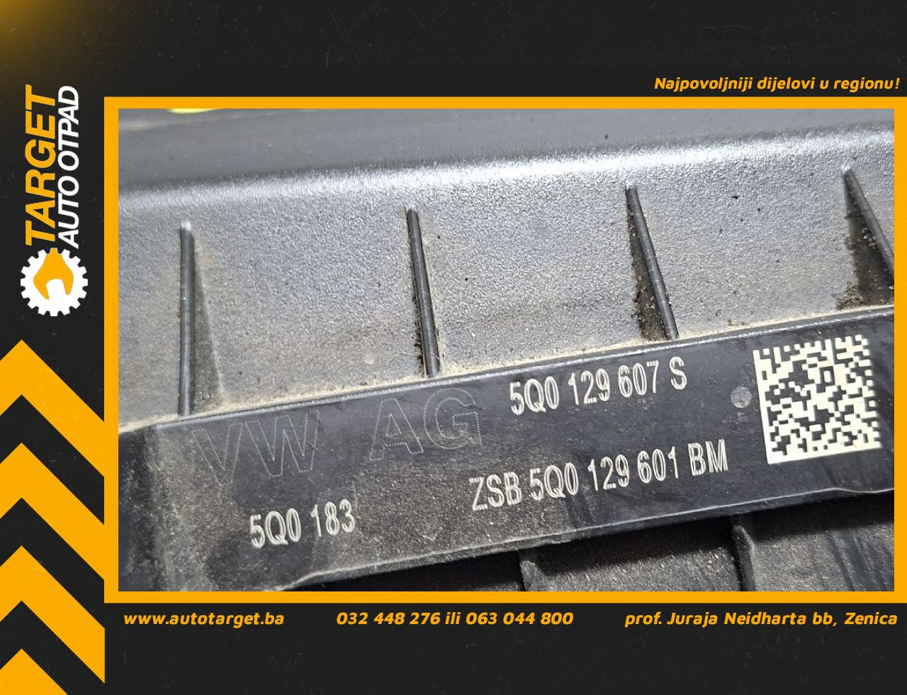KUCISTE FILTERA ZRAKA VW PASSAT B8 > 19 - 5Q0129607S