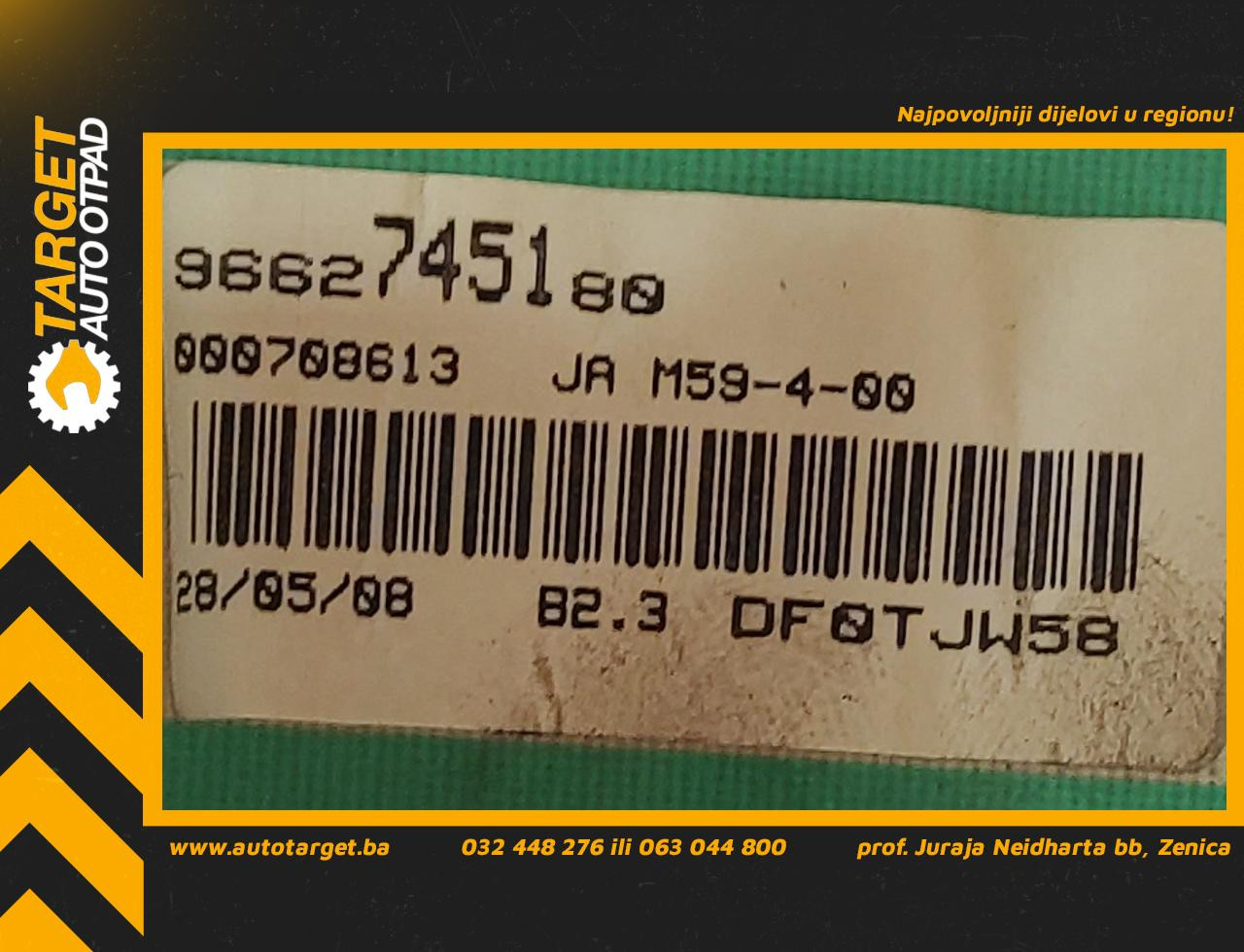 DIJELOVI CELER SAT PEUGEOT PARTNER > 03-08 9662745180