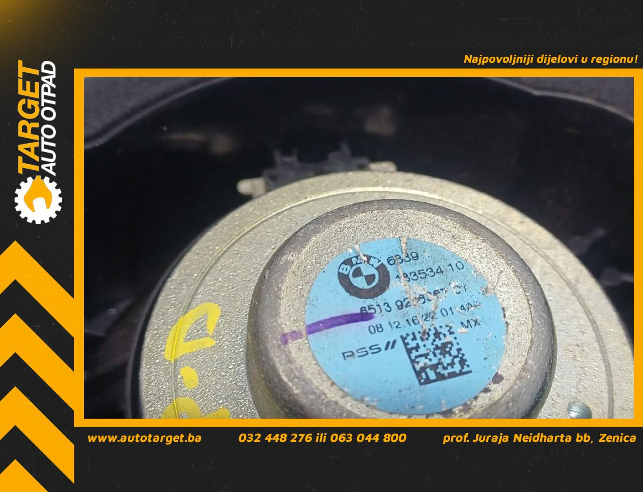 DIJELOVI ZVUCNIK BMW X5 (F15) > 13-18 3.0 65139286367