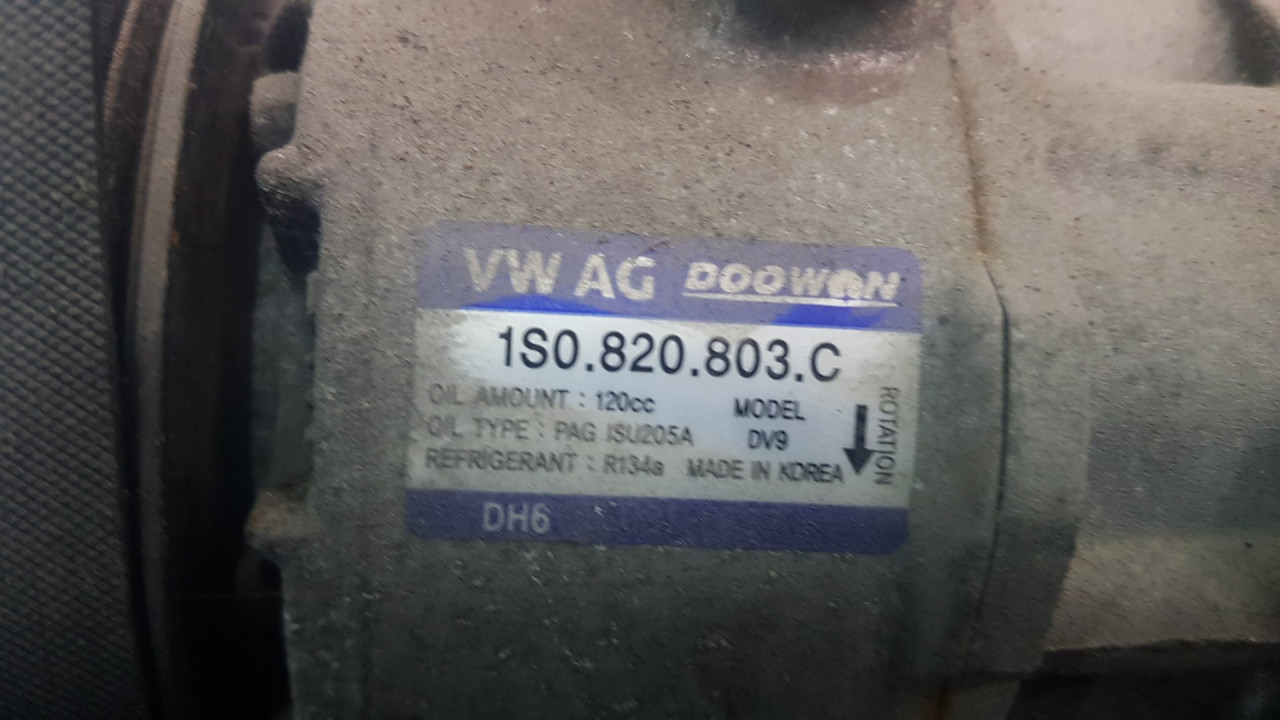 DIJELOVI KOMPRESOR KLIME VW UP > 12-16 1S0820803C