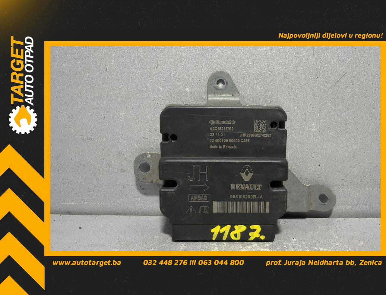 DIJELOVI ELEKTRONIKA AIRBAGA RENAULT MASTER > 14- 2.3 985106290R