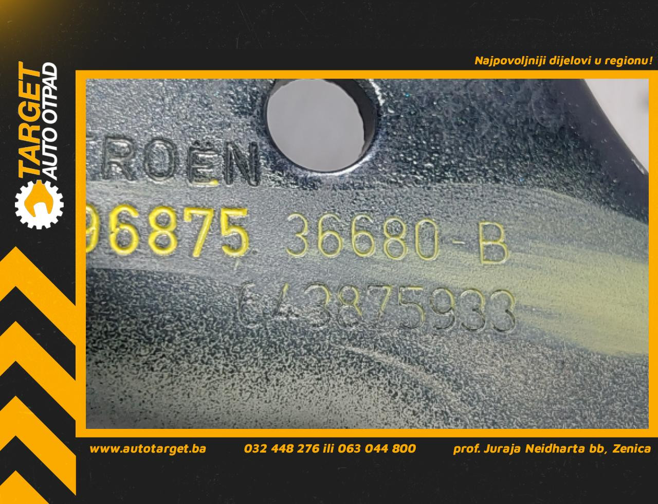 DIJELOVI SKARE OD HAUBE CITROEN C4 > 10-17 1.6 9687536680