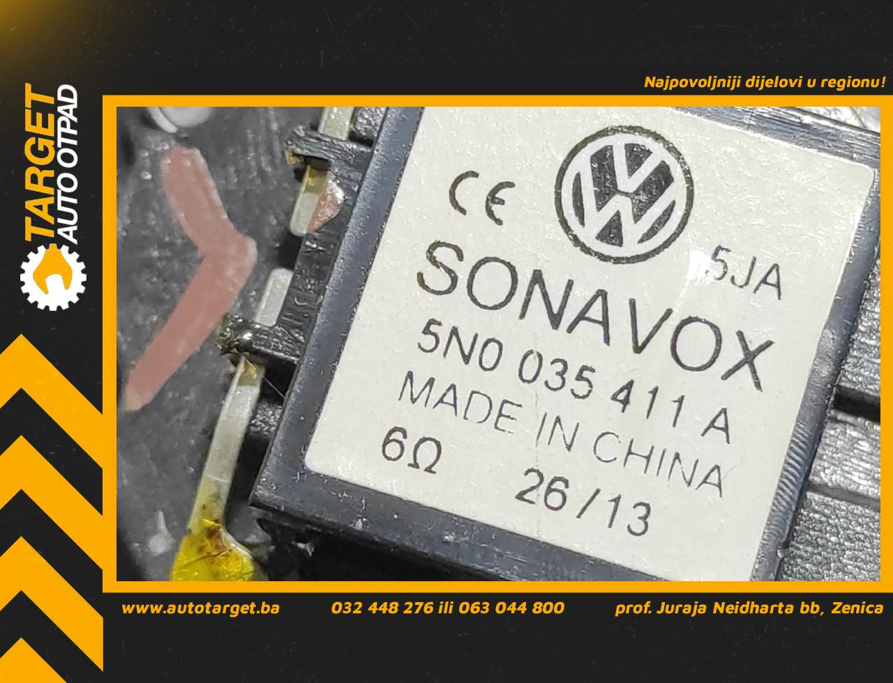 DIJELOVI ZVUCNIK VW TIGUAN > 11-15 5N0035411A