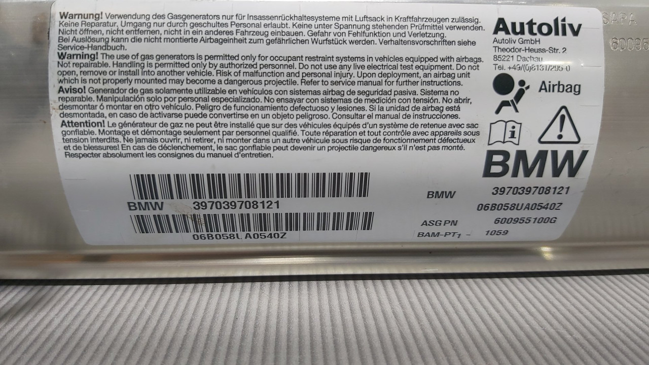AIRBAG SUVOZACA BMW SERIJA 5 (E60N/E61N) > 07-10 600955