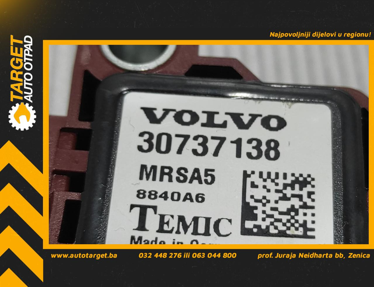 DIJELOVI SENZOR AIRBAGA VOLVO S40/V50 > 04-07 1.6 30737138