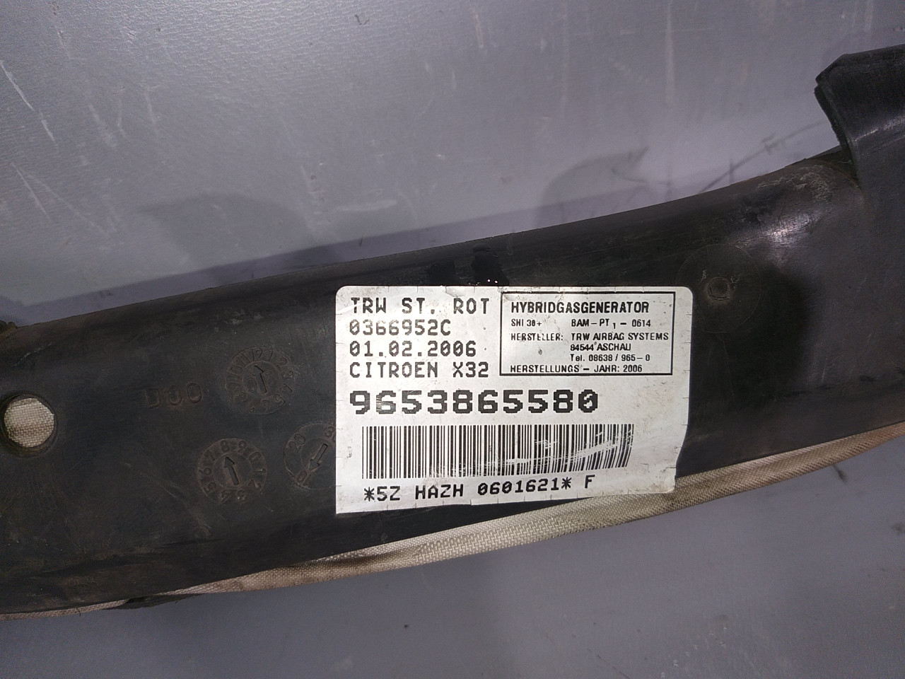 KROVNI AIRBAG CITROEN C5 > 01-04 9653865580