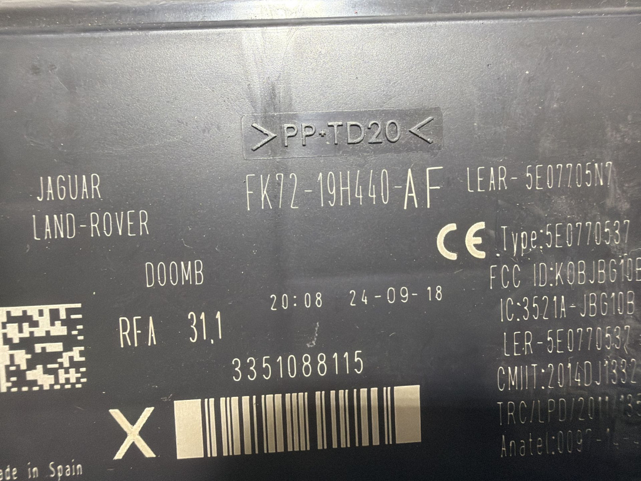 ELEKTRONIKA MODUL JAGUAR XE (X760) > 15 -  FK7219H440AF