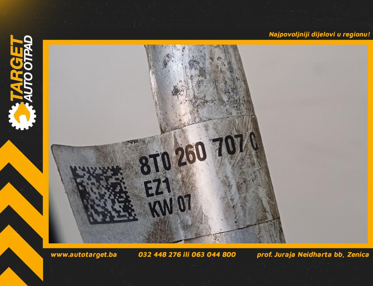 DIJELOVI CRIJEVO KLIME AUDI A4 (B8) > 12-15 2.0 8T0260707C