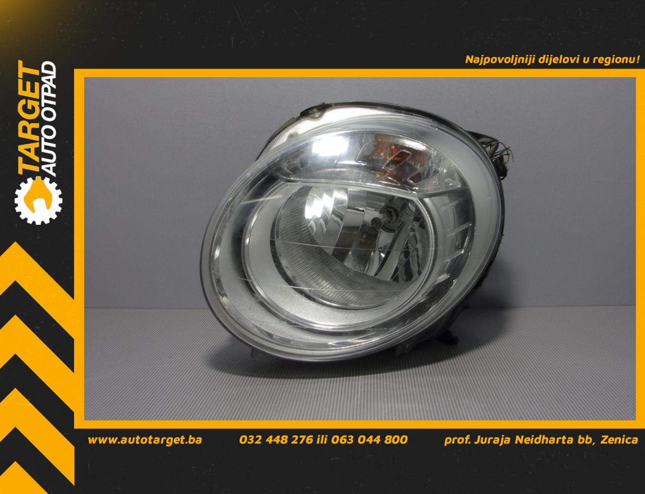DIJELOVI FAR FIAT 500 > 07-15 FT030013