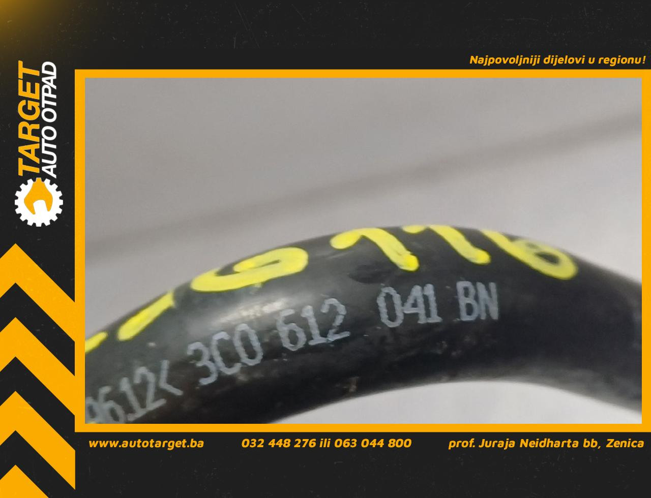 DIJELOVI CRIJEVO VW PASSAT B6 > 05-10 3C0612041BN