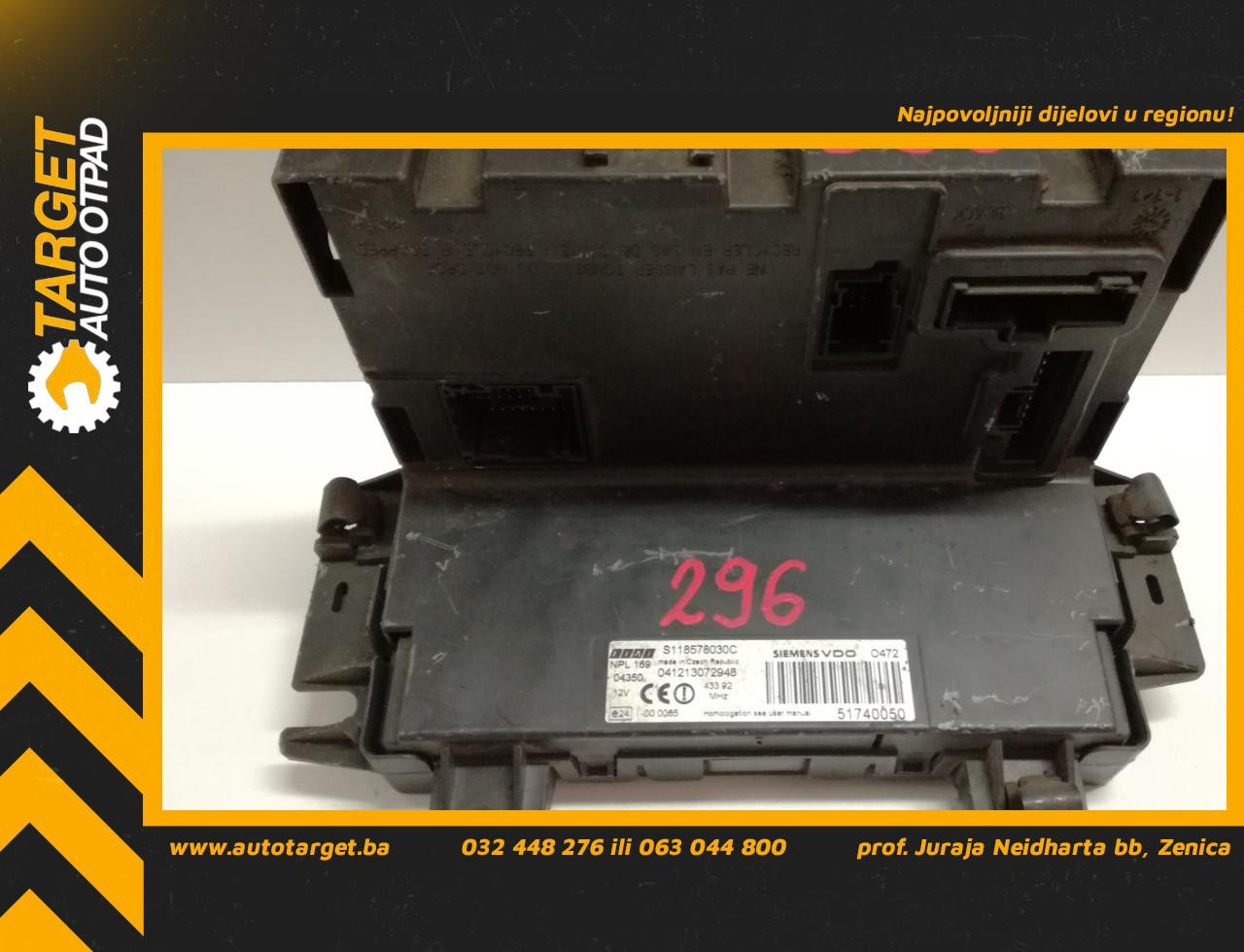ELEKTRONIKA MODUL FIAT PANDA > 03-11 S118578030C