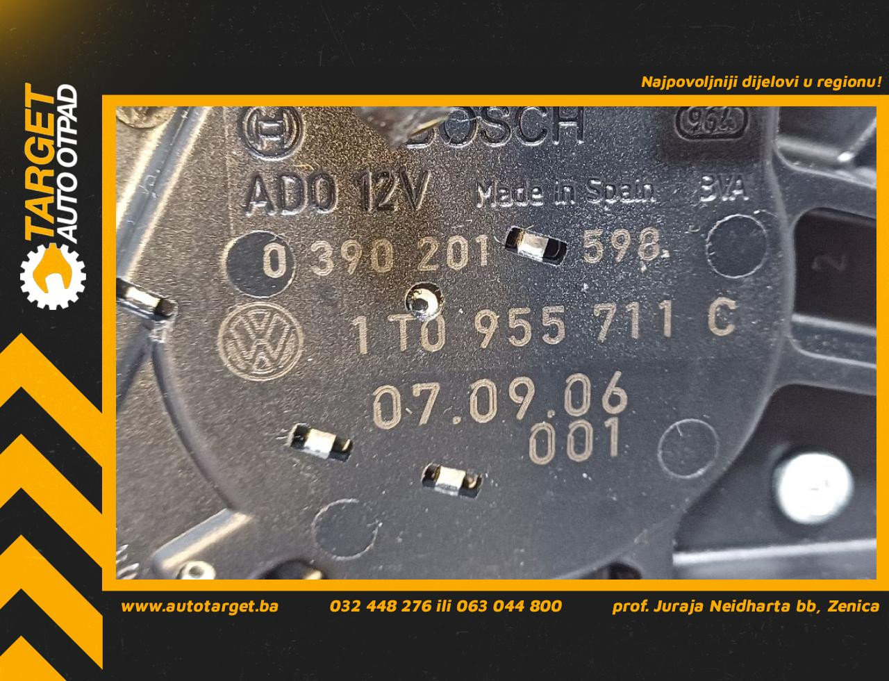 DIJELOVI MOTORIC BRISACA GEPEKA VW CADDY > 10-15 1T0955711C