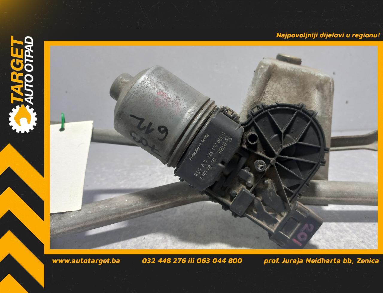 MOTORIC PREDNJEG BRISACA PEUGEOT 206 > 98-09 0390241523