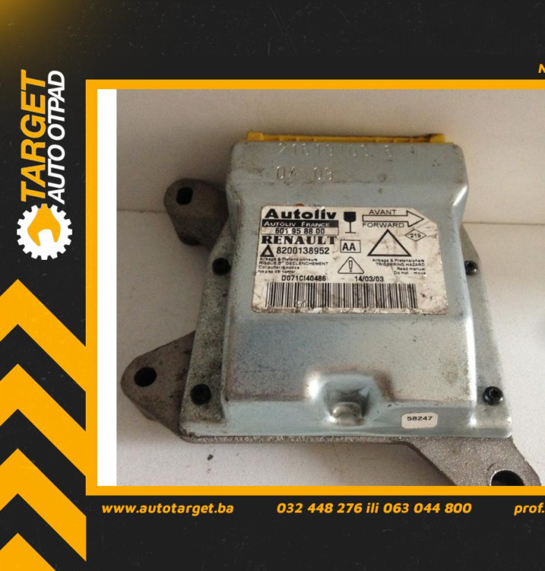 ELEKTRONIKA AIRBAGA RENAULT LAGUNA > 01-05 601958800