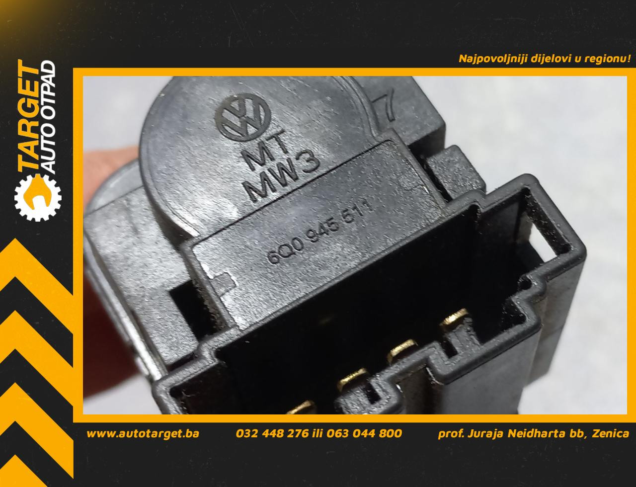 DIJELOVI PREKIDAC SKODA FABIA > 07-10 1.4 6Q0945511