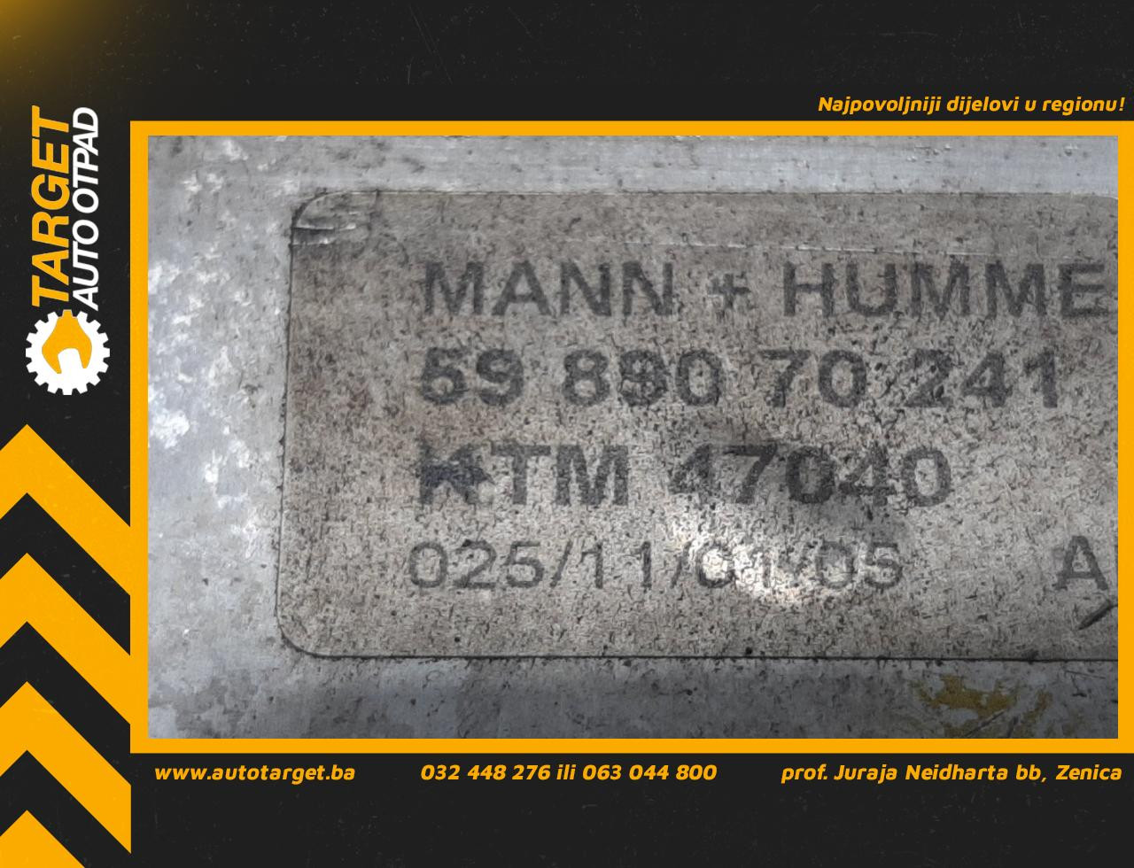 DIJELOVI HLADNJAK ULJA OPEL ASTRA H > 07-09 1.9 5989070241