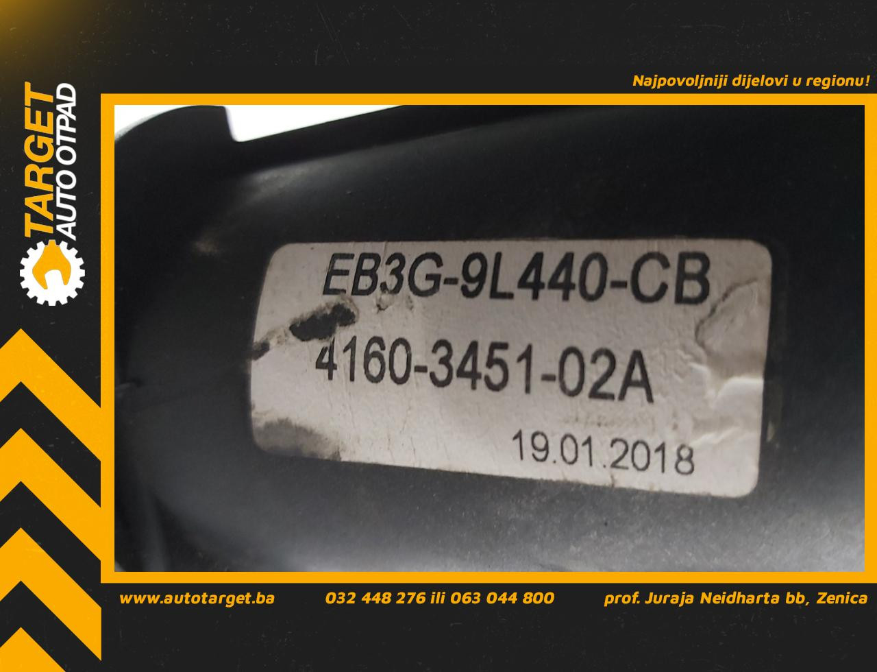 DIJELOVI INTERKULER FORD RANGER > 11-15 EB3G-9L440-CB