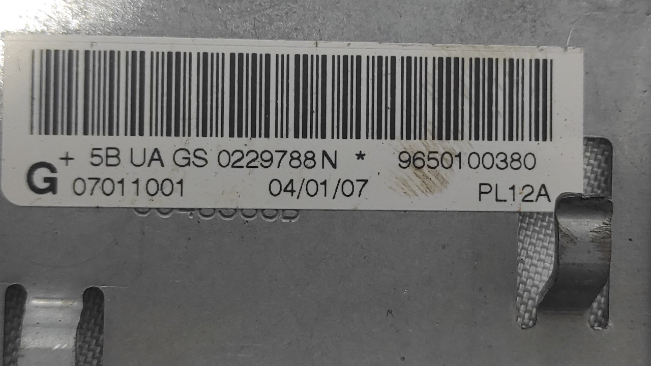 AIRBAG SUVOZACA PEUGEOT 207 > 06-09 9650100380