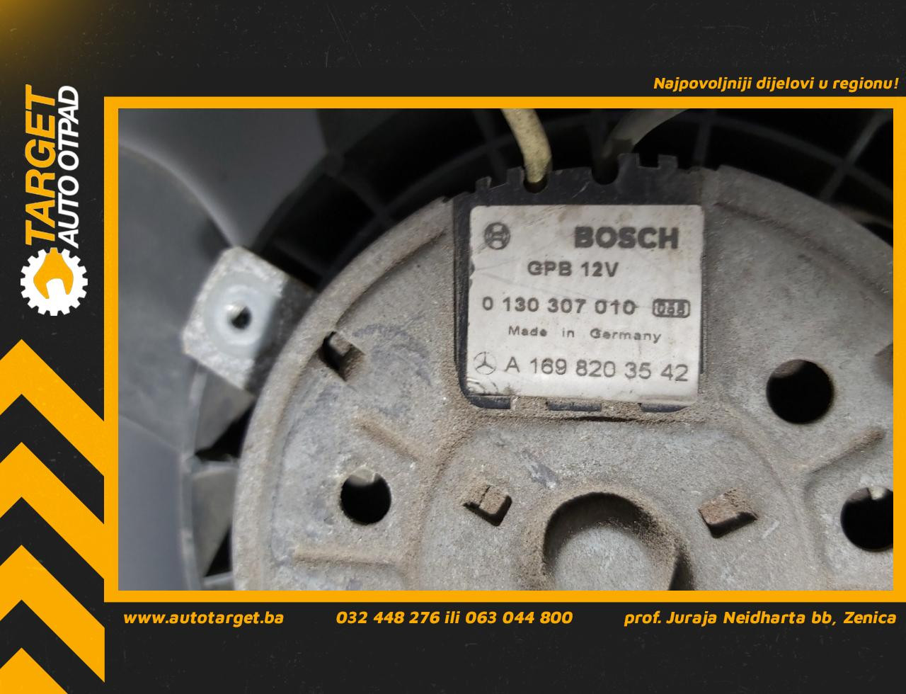 VENTILATOR MERCEDES B KLASA (W245) > 09-11 A1698203542