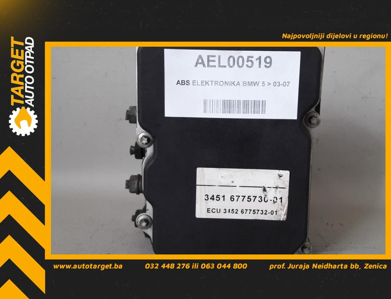 ABS ELEKTRONIKA BMW SERIJA 5 (E60/E61) > 03-07 67685500