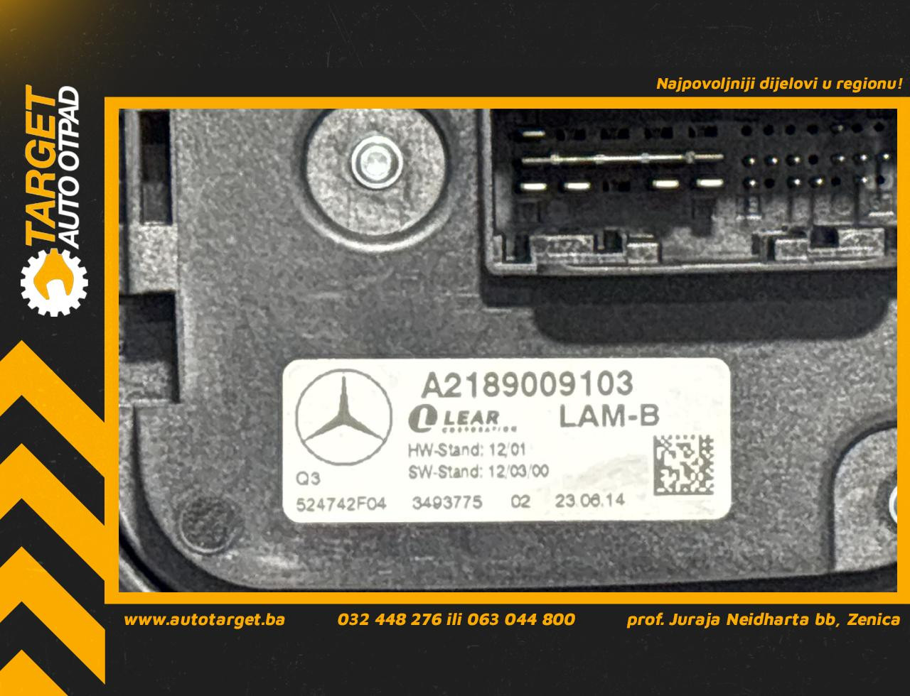 BALAST FARA MERCEDES B KLASA (W246) > 14-19 A2189009103