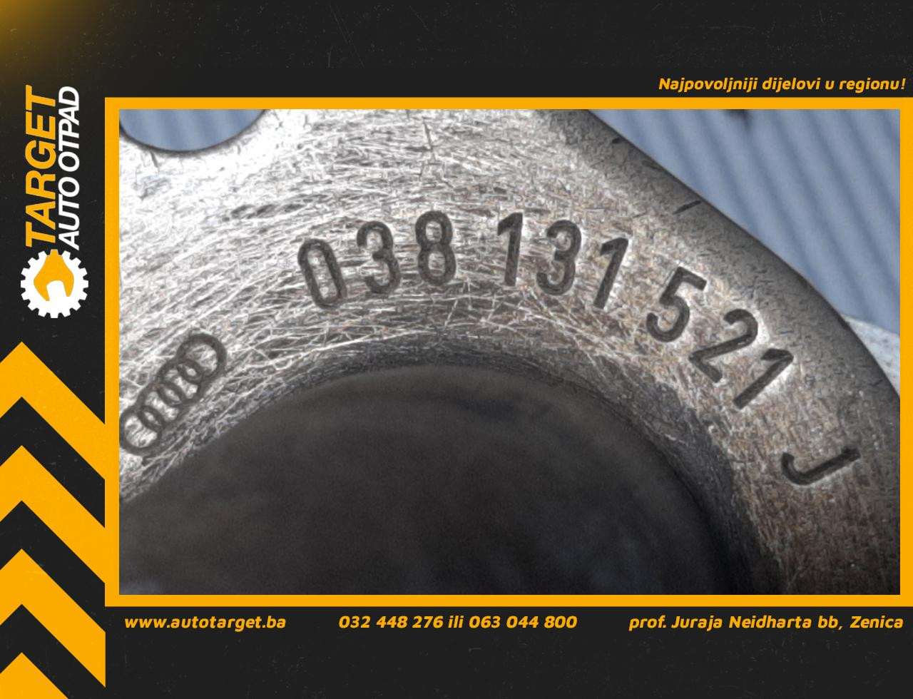 DIJELOVI CRIJEVO EGRA AUDI A3 > 96-03 038131521J