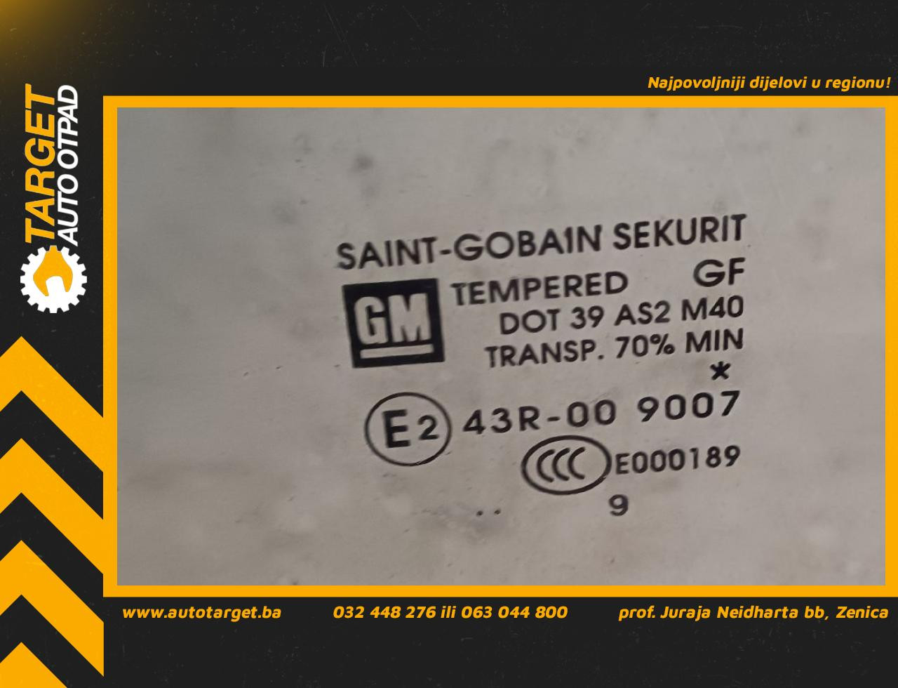 DIJELOVI STAKLO OPEL CORSA D > 06-11 43R009007