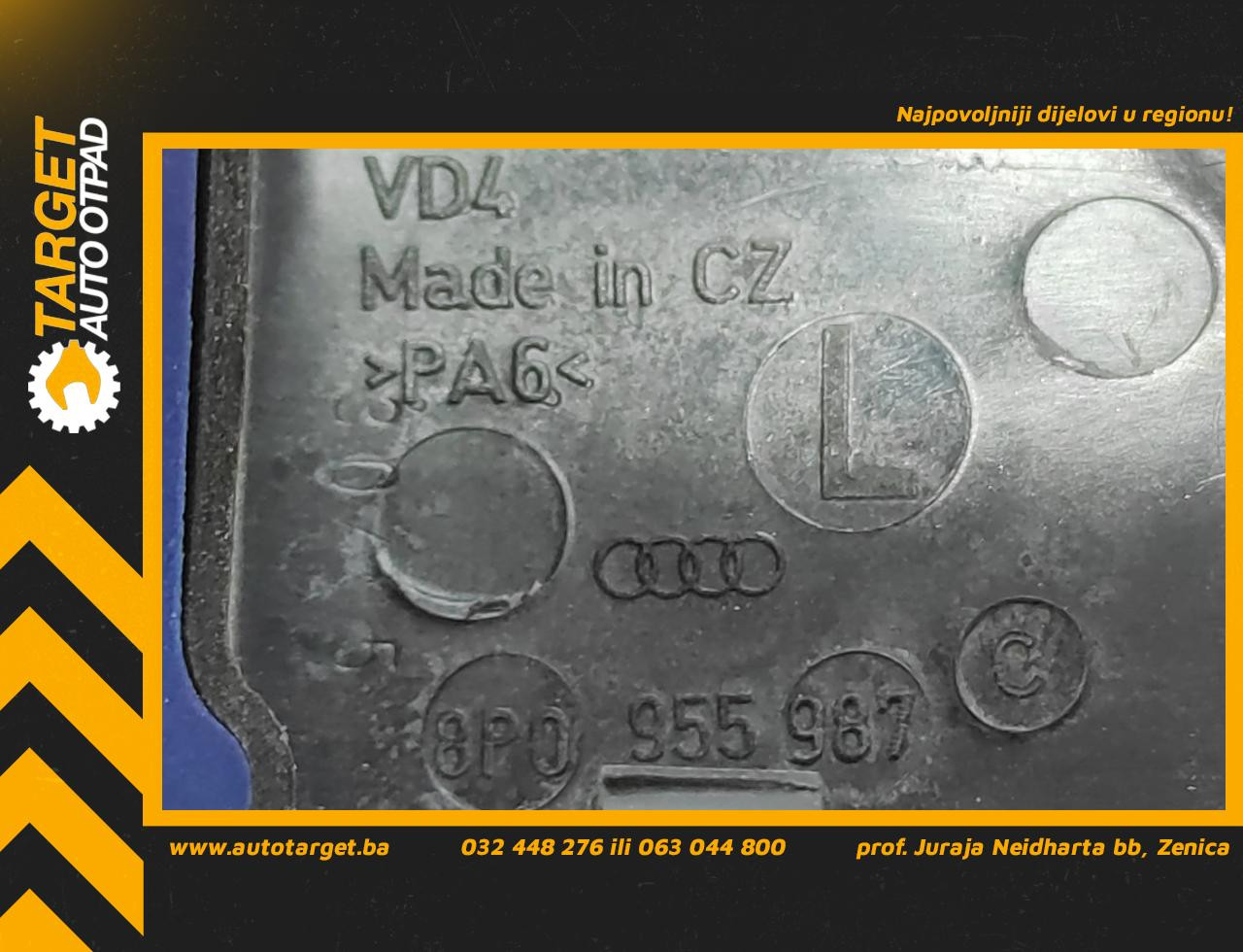 DIJELOVI PRSKALICA ZA FAROVE AUDI A3 > 08-12 8P0955987C