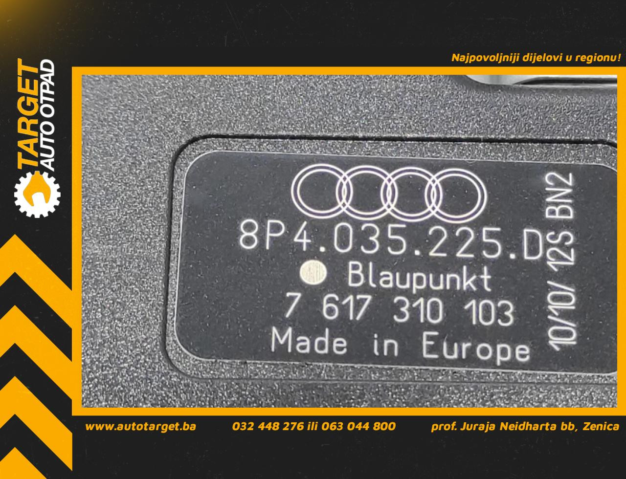 DIJELOVI ANTENA AUDI A3 > 08-12 8P4035225D