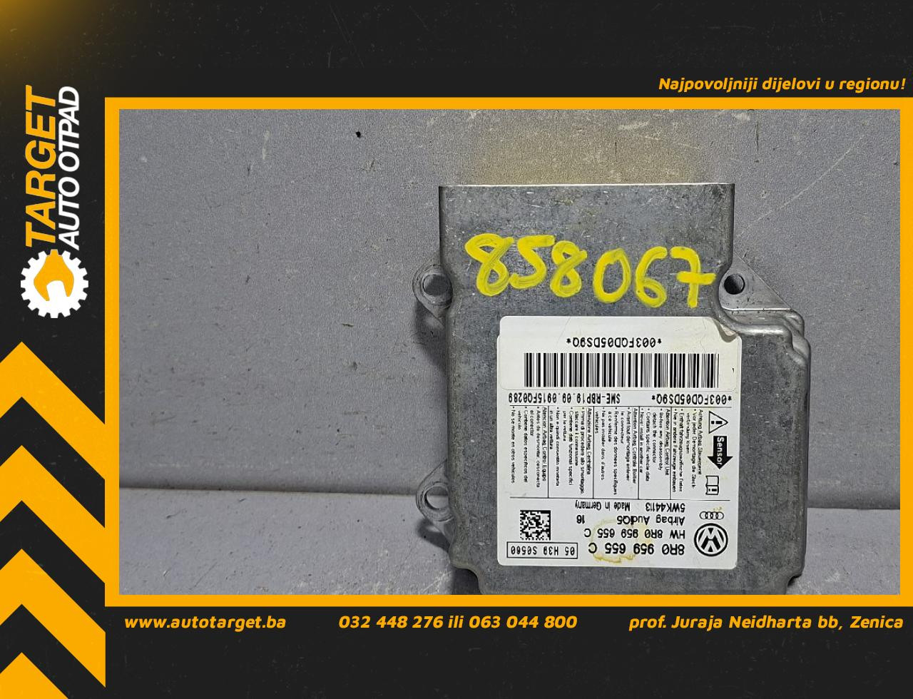 DIJELOVI ELEKTRONIKA AIRBAGA AUDI Q5 > 08-11 2.0 8R0959655C