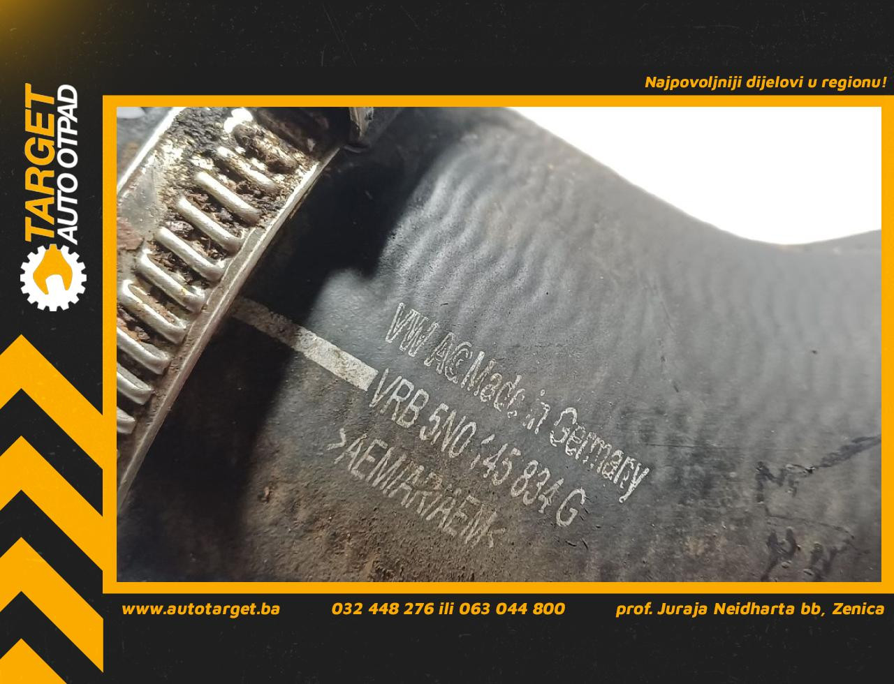 DIJELOVI CRIJEVO INTERKULERA VW TIGUAN > 11-15 2.0 5N0145834G