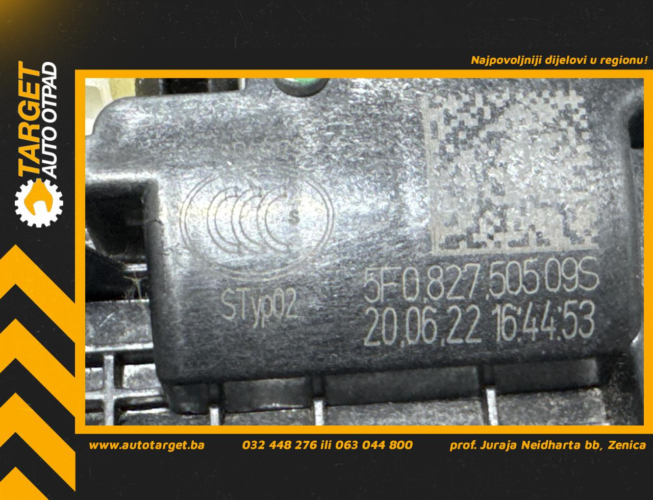 DIJELOVI BRAVA GEPEKA SKODA KAROQ > 17- 1.5 5F0827505