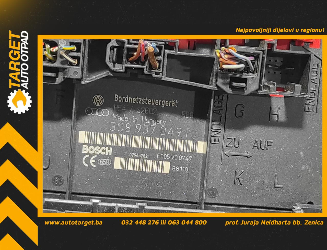 DIJELOVI ELEKTRONIKA MODUL VW CADDY > 03-10 1.9 3C8937049F