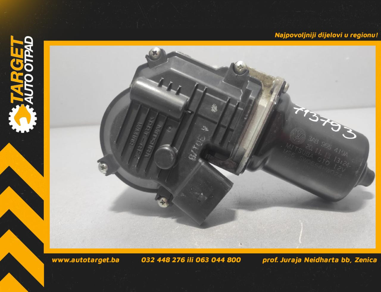 MOTORIC PREDNJEG BRISACA VW PASSAT B7 > 10-14 3AB955419A