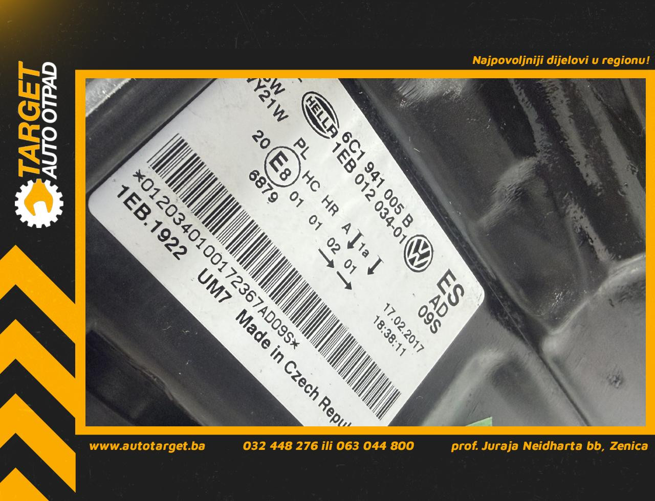 DIJELOVI FAR VW POLO > 14-17 6C1941005B