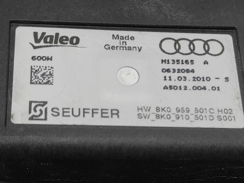 DIJELOVI ELEKTRONIKA REOSTAT AUDI A4 (B8) > 07-11 8K0959501C