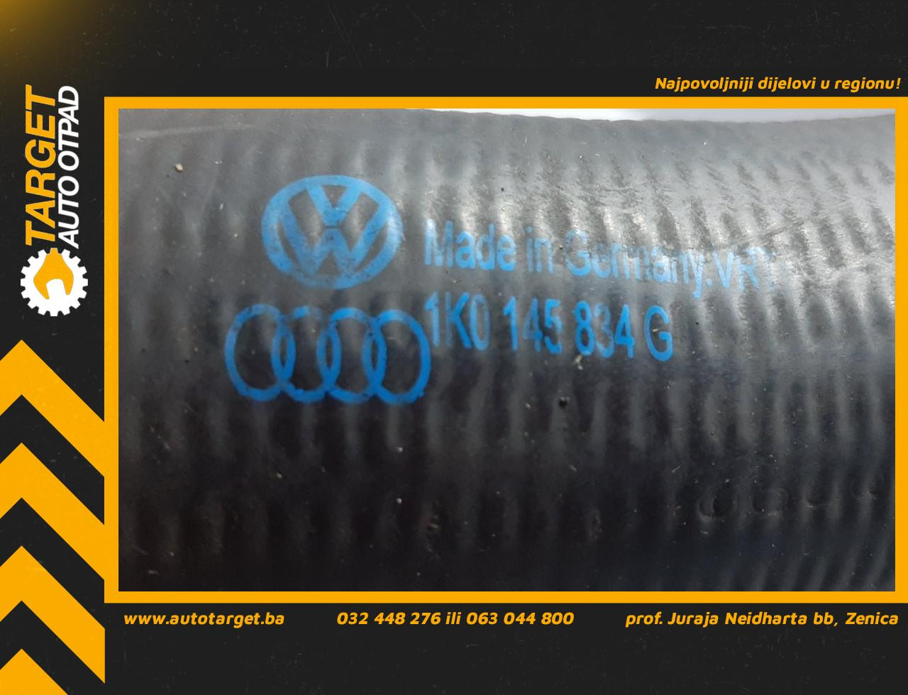 DIJELOVI CRIJEVO TURBINE VW PASSAT B6 > 05-10 1K0145834G