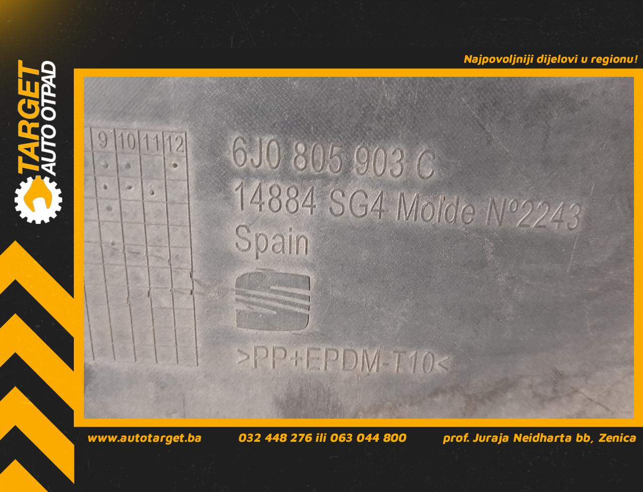 DIJELOVI SPOJLER SEAT IBIZA > 12-15 6J0805903C