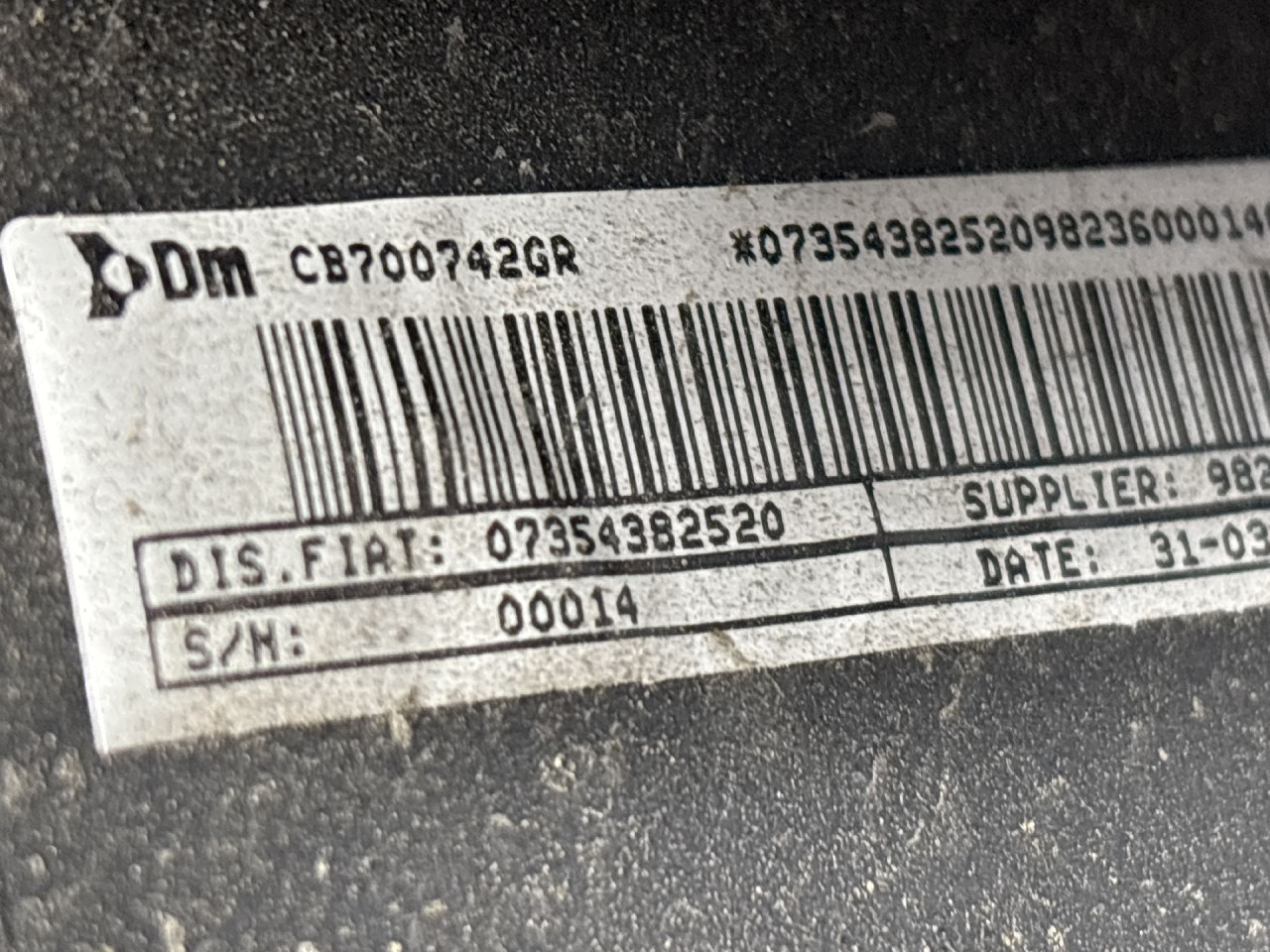 AIRBAG SUVOZACA FIAT DUCATO > 06-14 07354382520