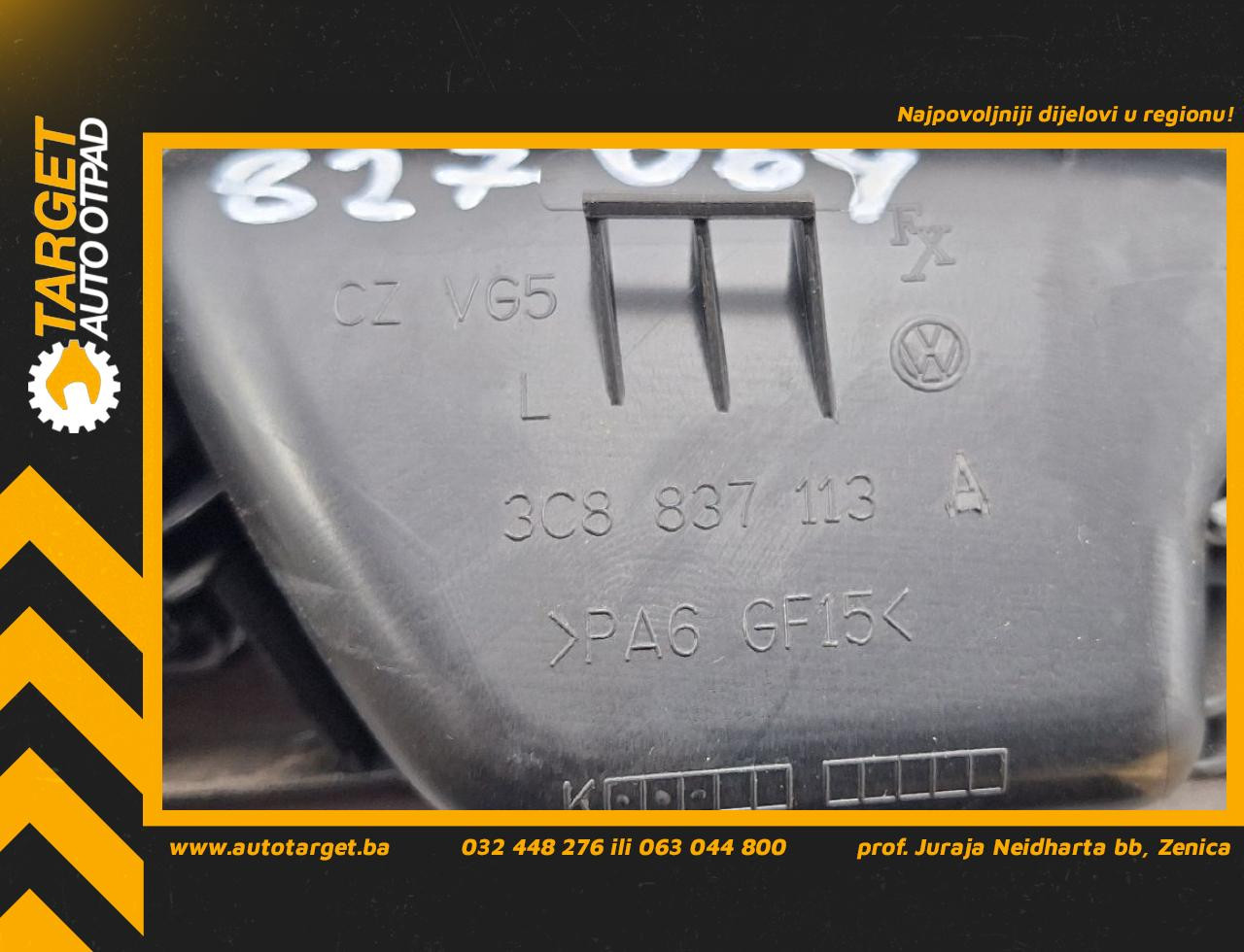 UNUTRASNJA RUCKA VRATA VW PASSAT CC > 08-11 3C8837113