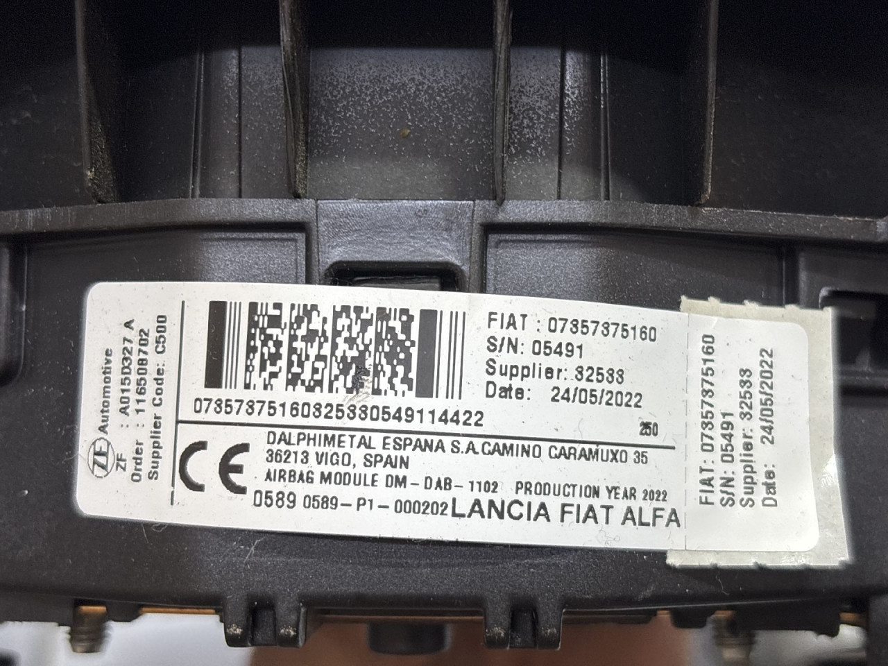 AIRBAG VOLANA OPEL MOVANO > 14- 07357375160