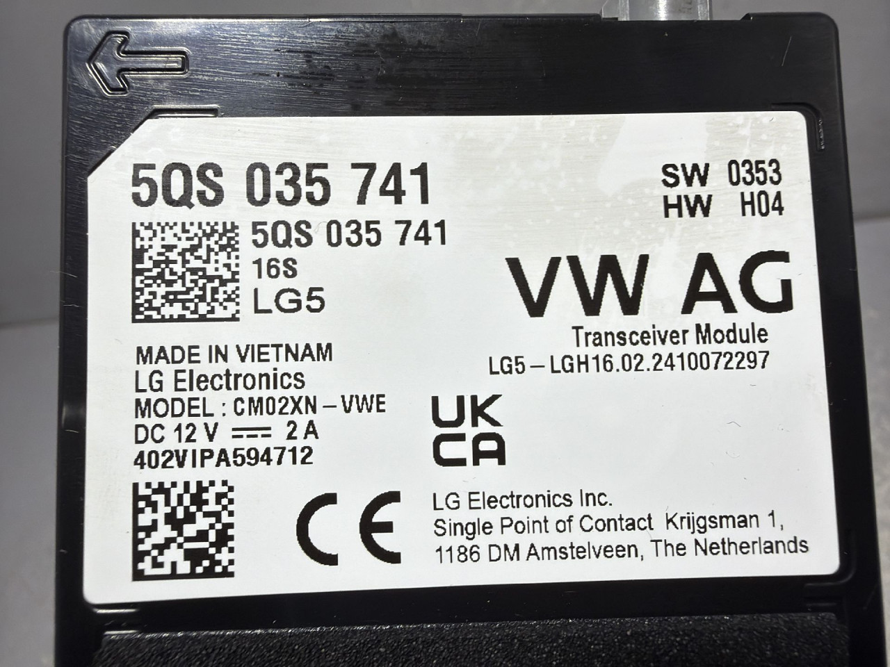 DIJELOVI ELEKTRONIKA MODUL VW TIGUAN > 20- 2.0 5QS035741